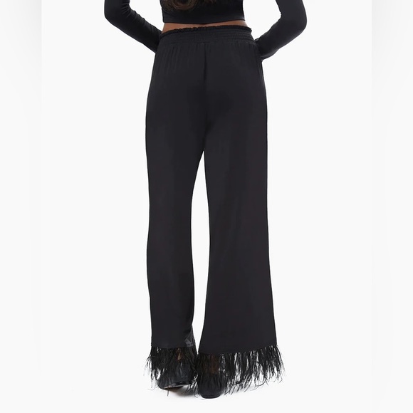 We Wore What Feather Modal Jersey Pull On Pant - Black - Picture 6 of 8